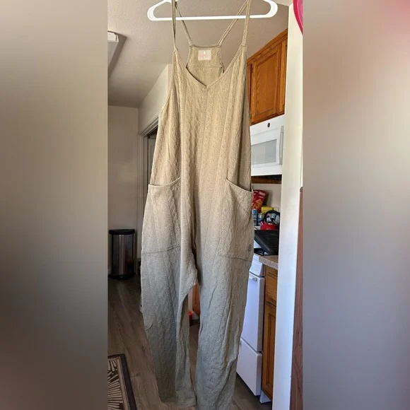 NWOT Free People Movement Hot Shot Cable Knit Onesie RARE - Light Army Green XS - Picture 6 of 16